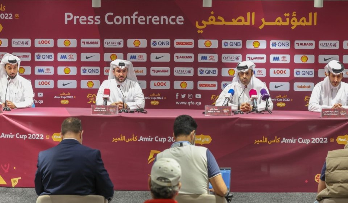 QFA holds a press conference regarding the final arrangements for the Amir Cup